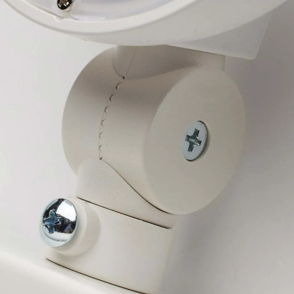 120/277 Volts Tri Head LED Emergency Light Universal Mounting, White
