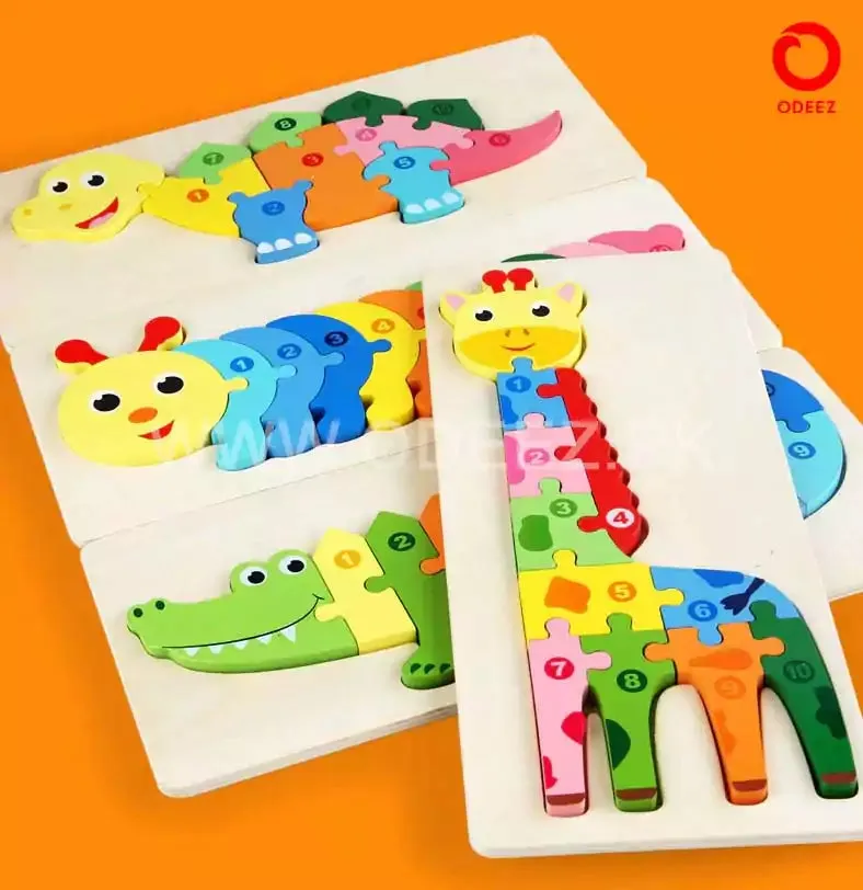 3D Wooden Animal Board - Caterpillar