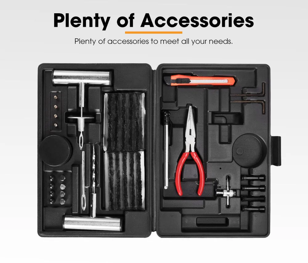 67PCS Tyre Puncture Repair Recovery Kit Heavy Duty 4WD Offroad Plugs Tubeless