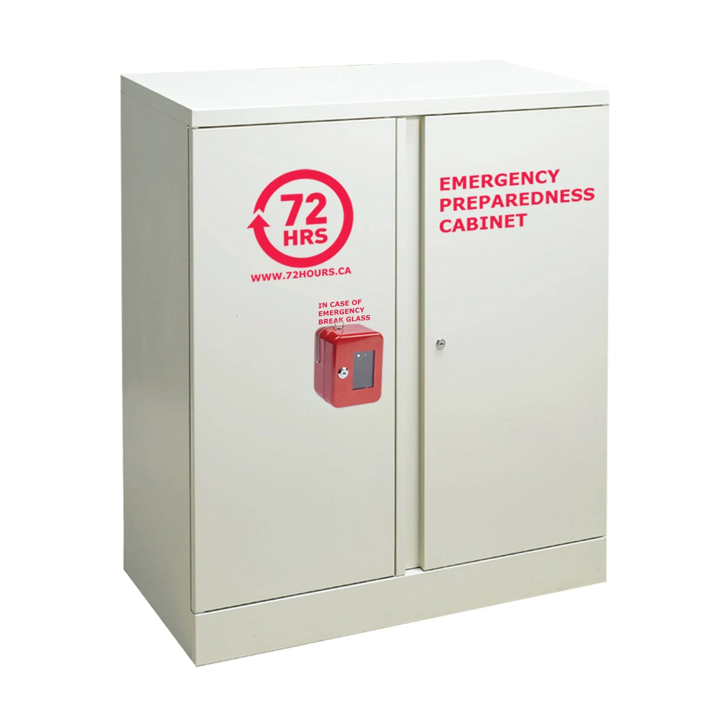 72 HOURS 40" Grey Storage Emergency Cabinet Assembly