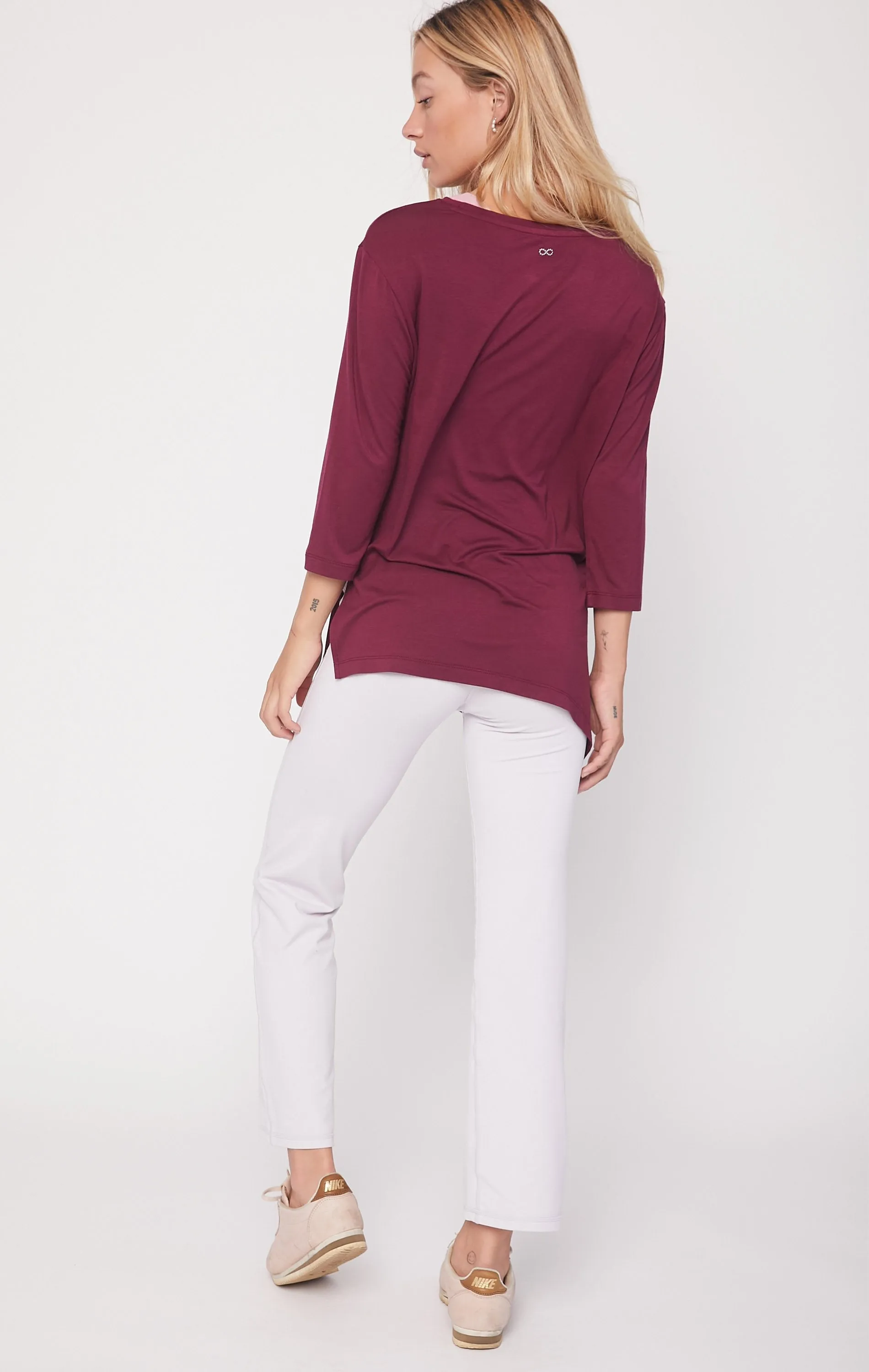 Anen 3/4 Sleeve Side Tie Top
