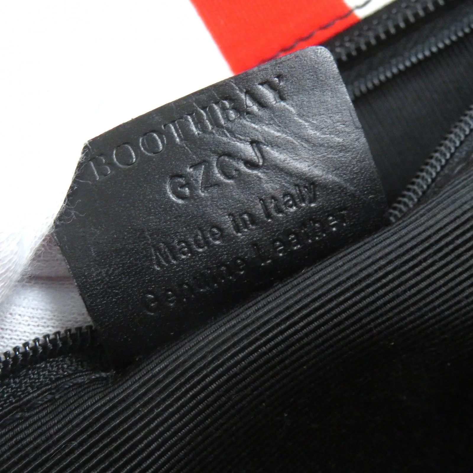 Bally Boothbay B Logo Leather Canvas Handbag
