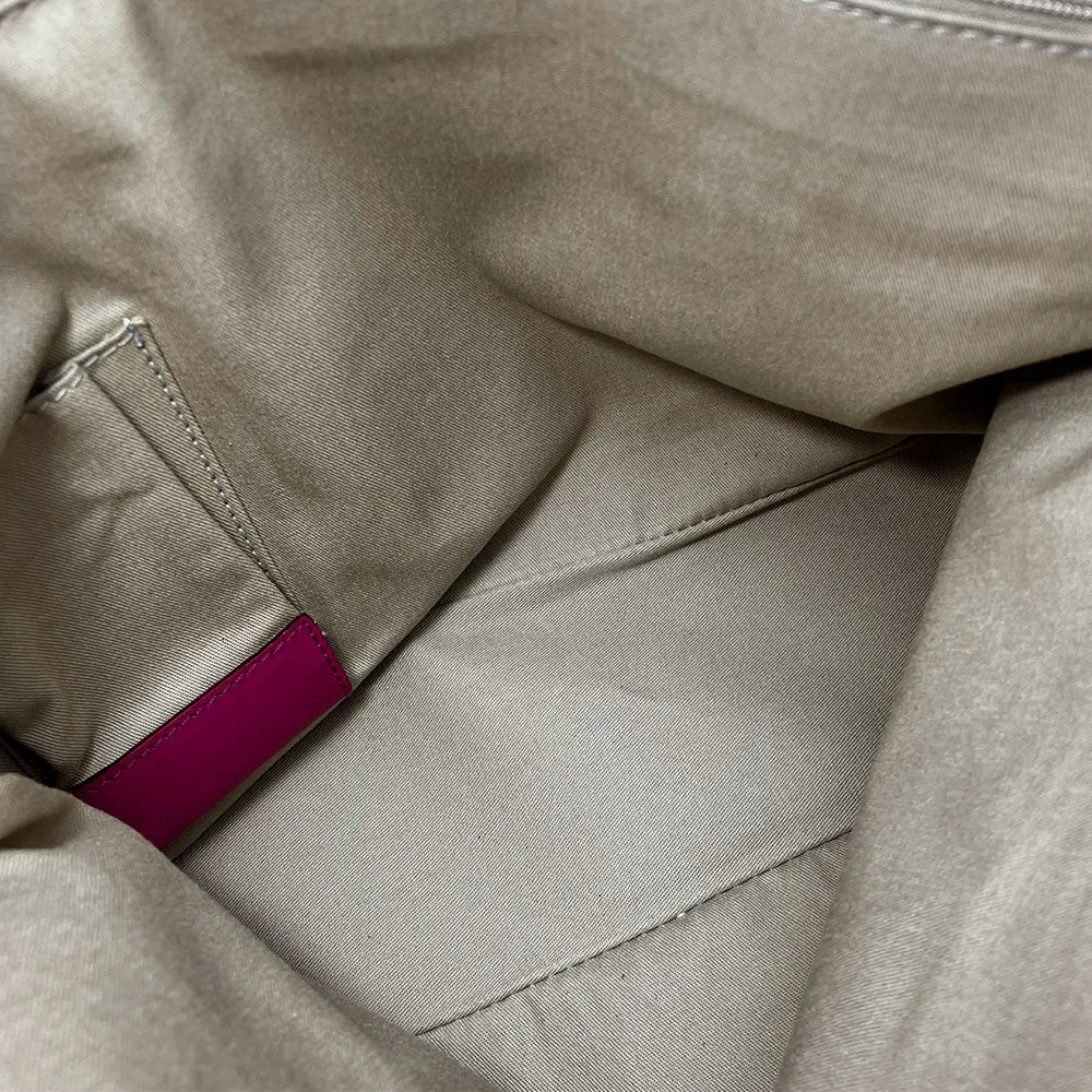 Bally Canvas Leather Tote Bag