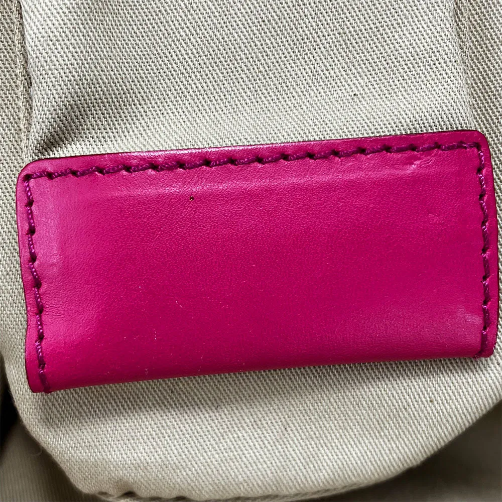 Bally Canvas Leather Tote Bag