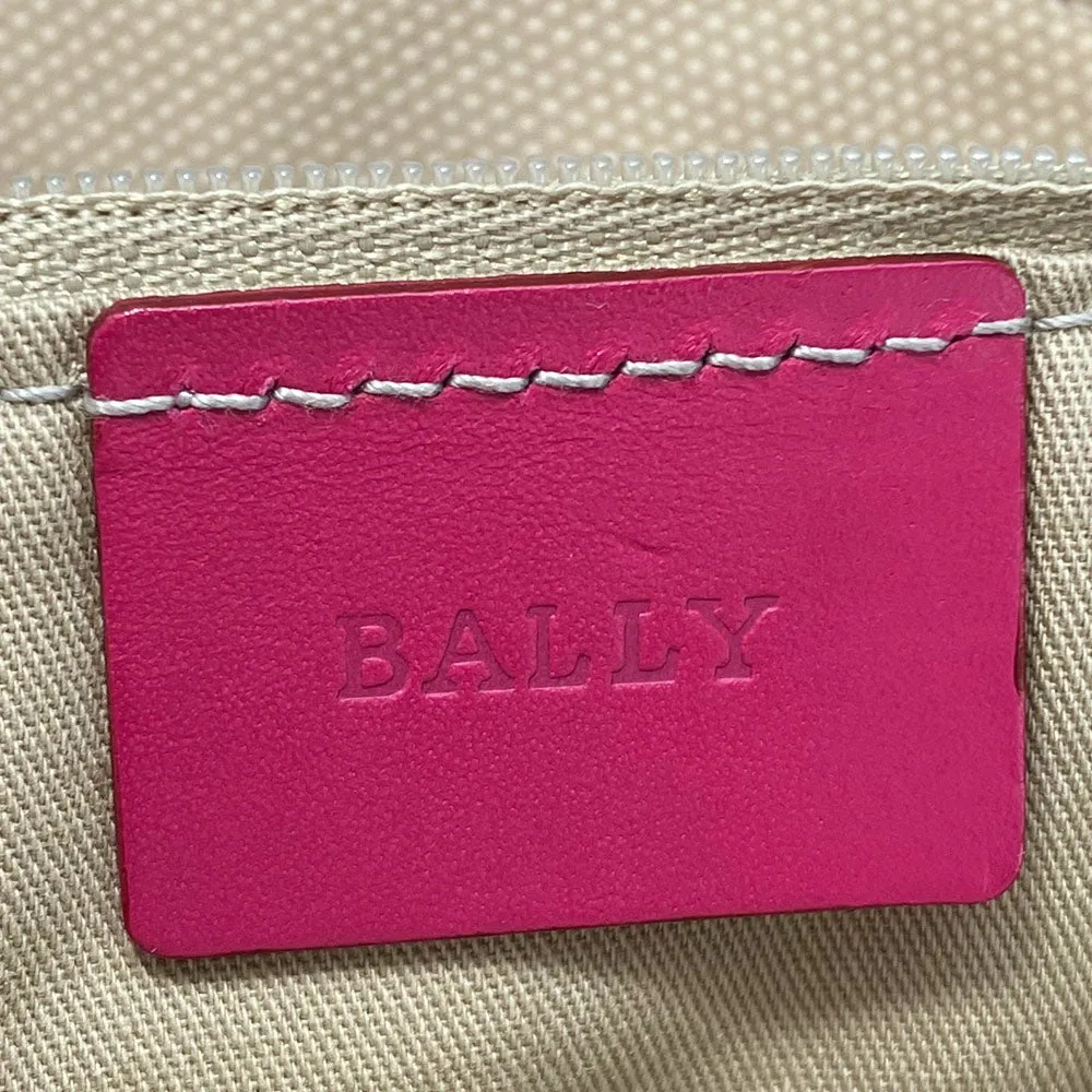 Bally Canvas Leather Tote Bag