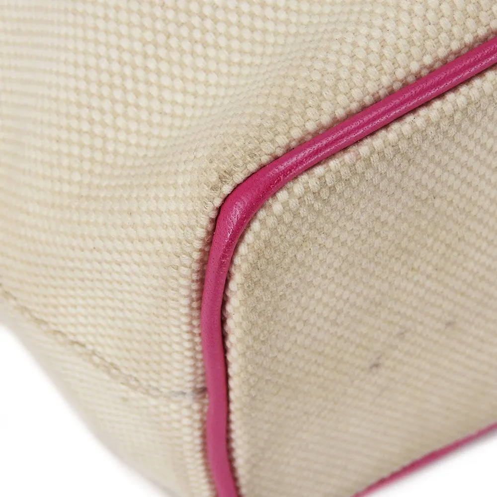 Bally Canvas Leather Tote Bag