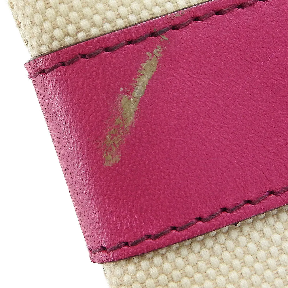 Bally Canvas Leather Tote Bag