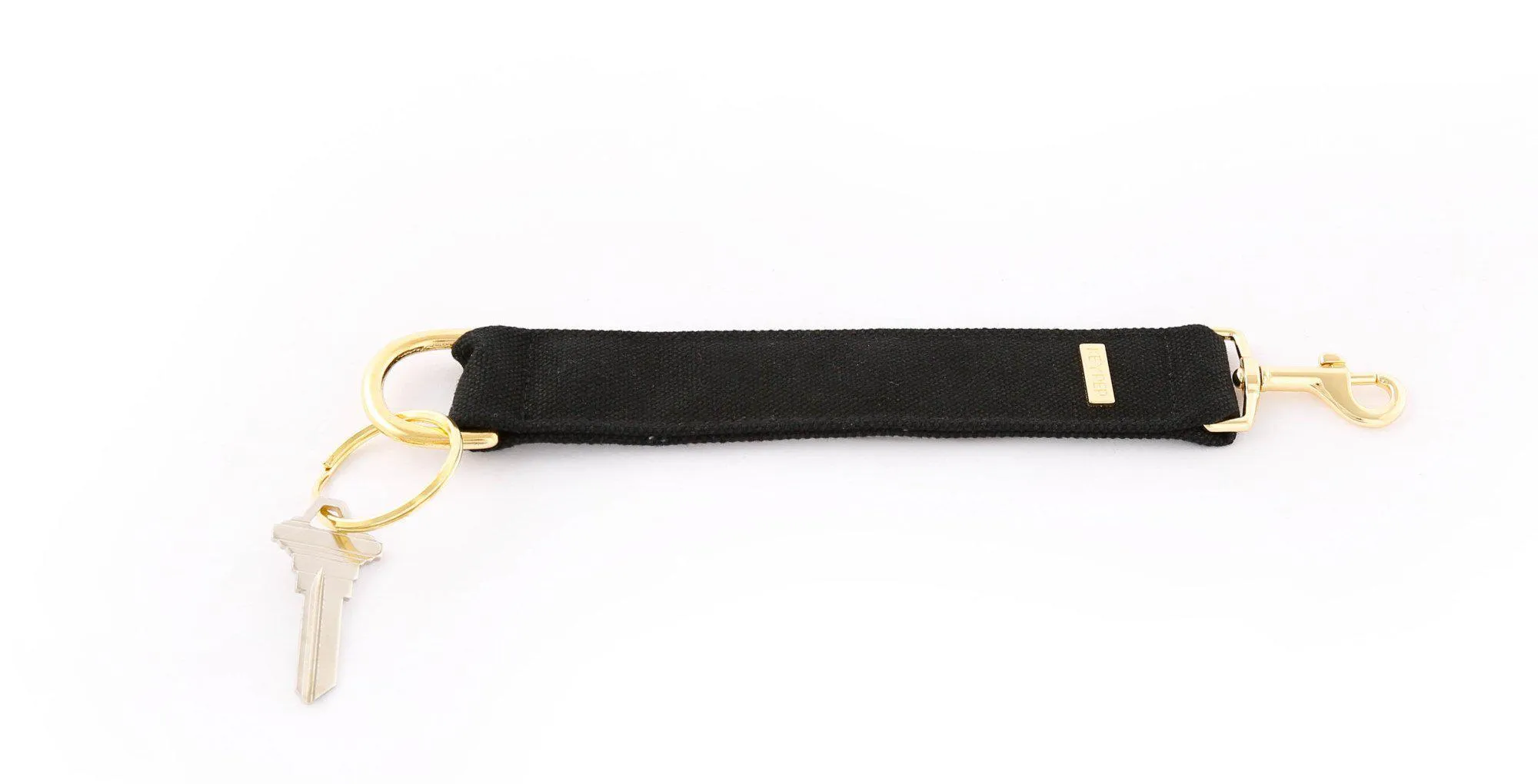 Black CLASSIC CANVAS KEYPER® key ring