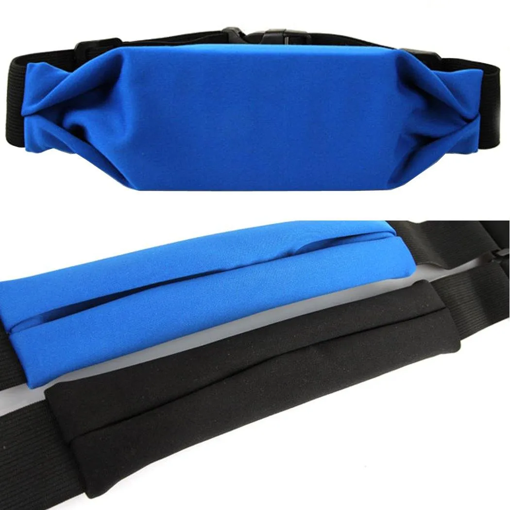 Black Waist Belt for Outdoor Jogging Running Walking Hiking