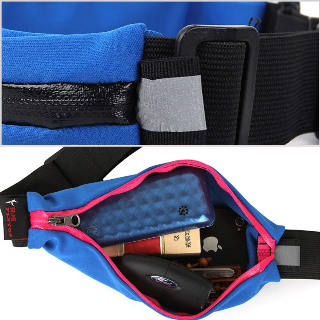 Black Waist Belt for Outdoor Jogging Running Walking Hiking