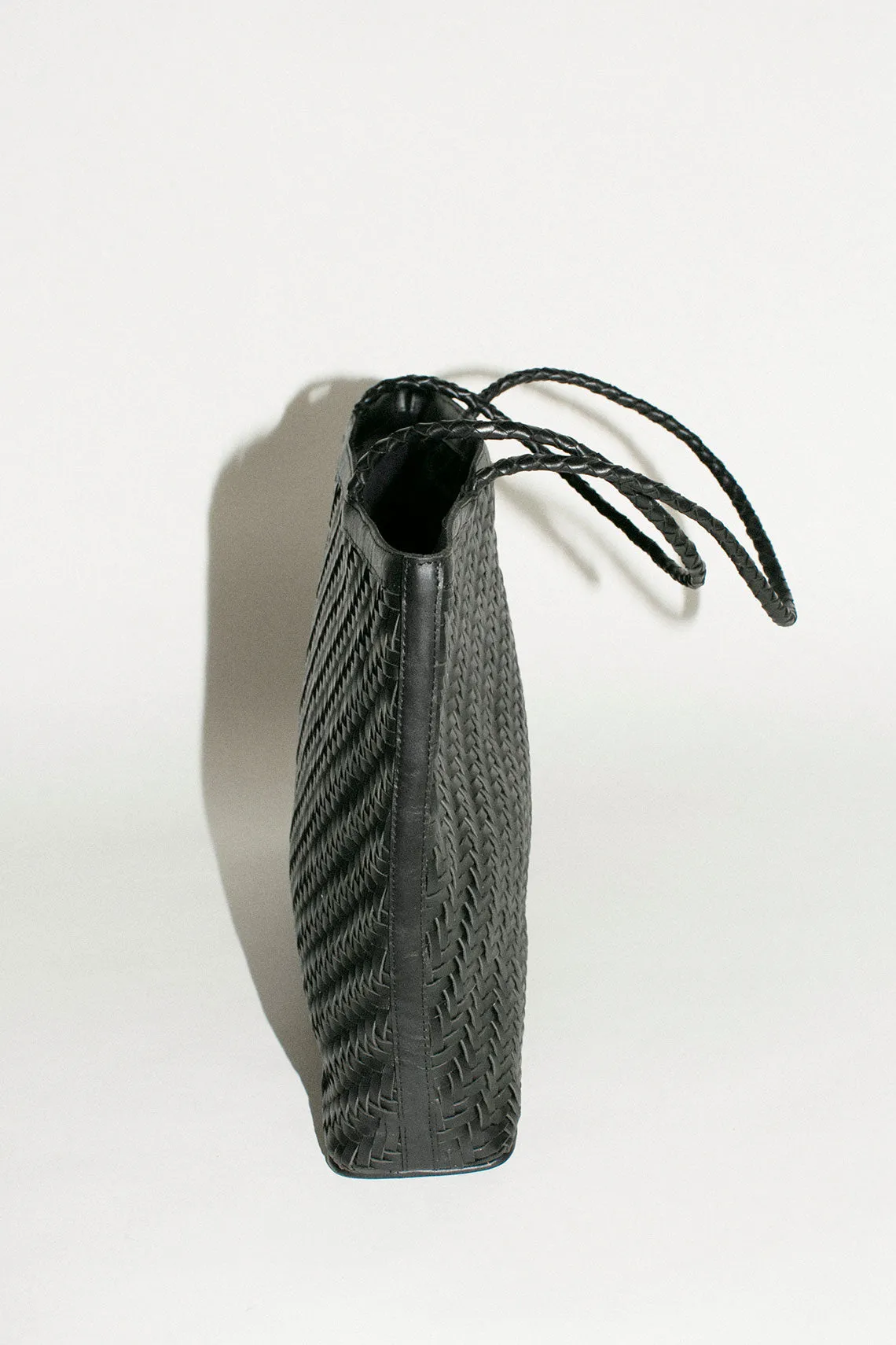 Black Woven Gabrielle Bag