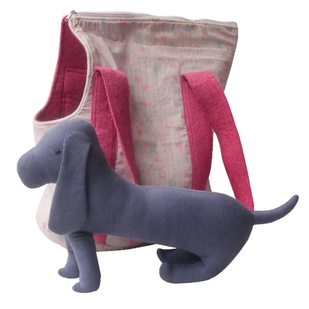 Blue & Pink Dog Carry Bag | 100% Organic