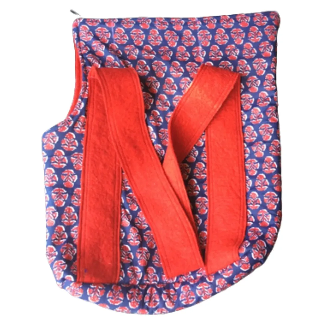 Blue & Pink Dog Carry Bag | 100% Organic
