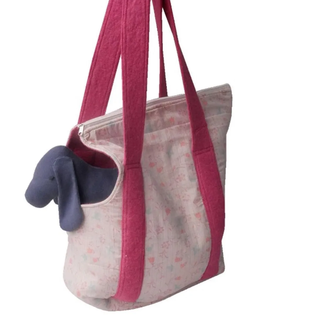 Blue & Pink Dog Carry Bag | 100% Organic