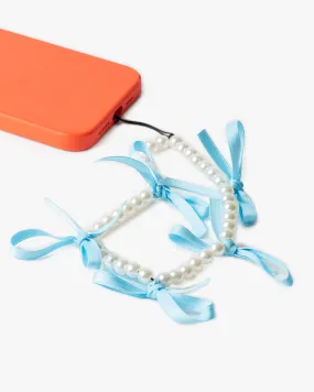 Blue Bow Detail Phone Charm