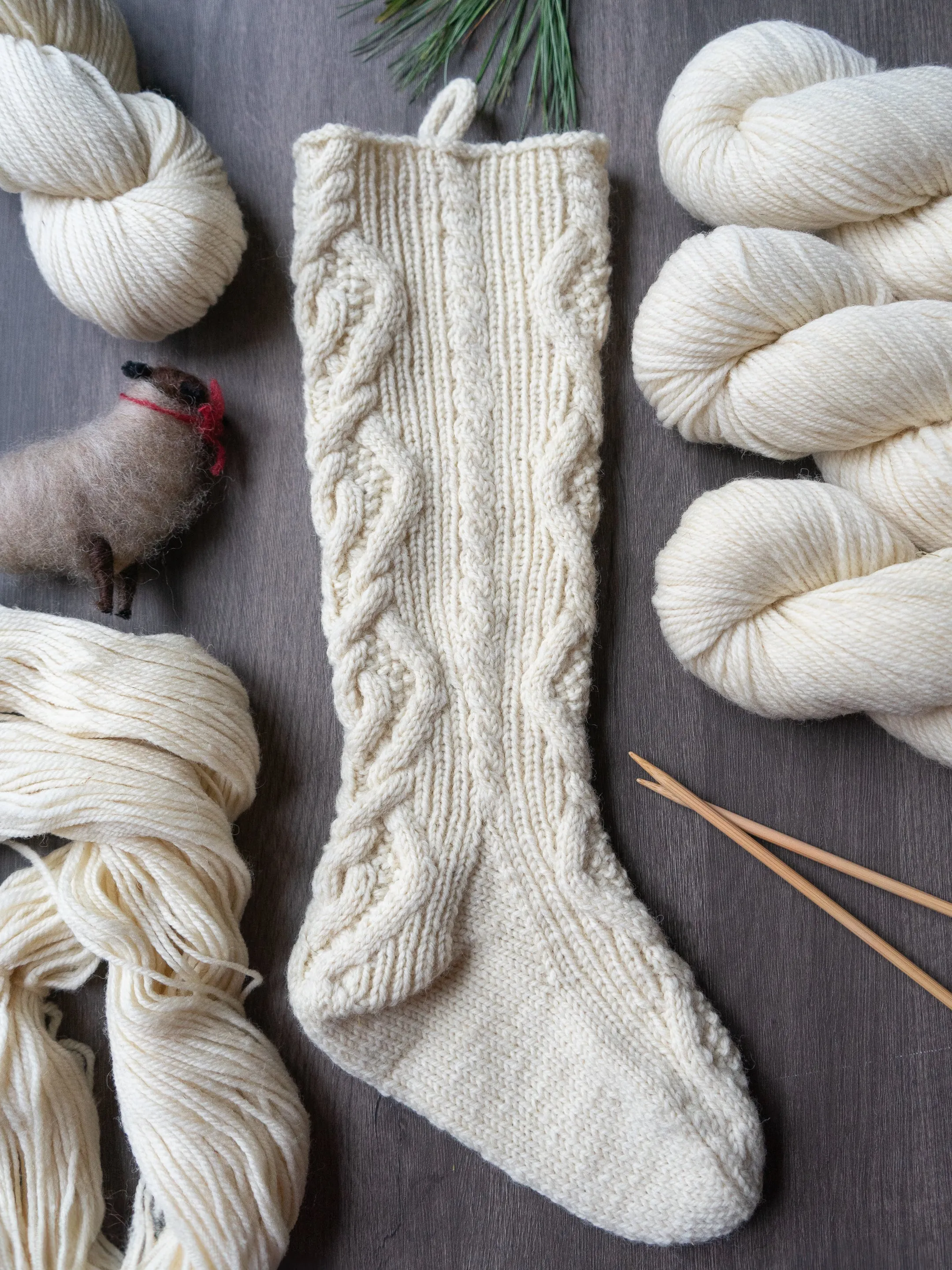 Bluff Harbour Stocking Kit <br><small>yarn & knitting pattern kit</small>