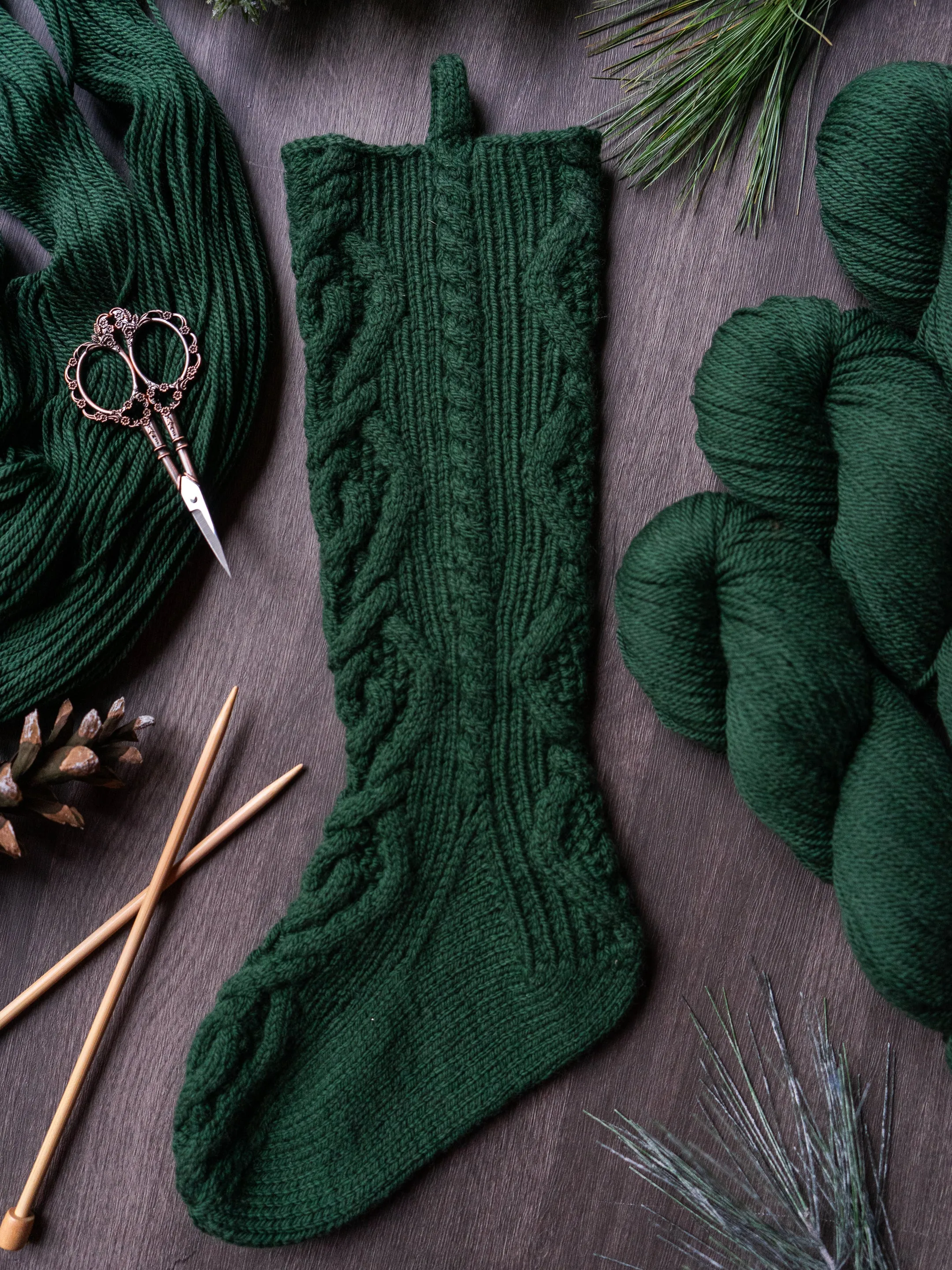 Bluff Harbour Stocking Kit <br><small>yarn & knitting pattern kit</small>