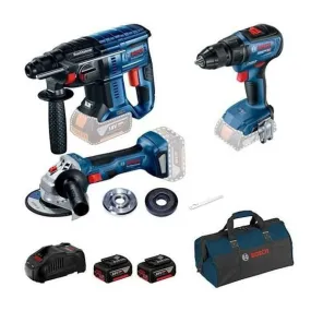 Bosch Gbh 180-Li   Gsr 18V-50  Gws 180-Li   2 X Gba 18V 5.0Ah