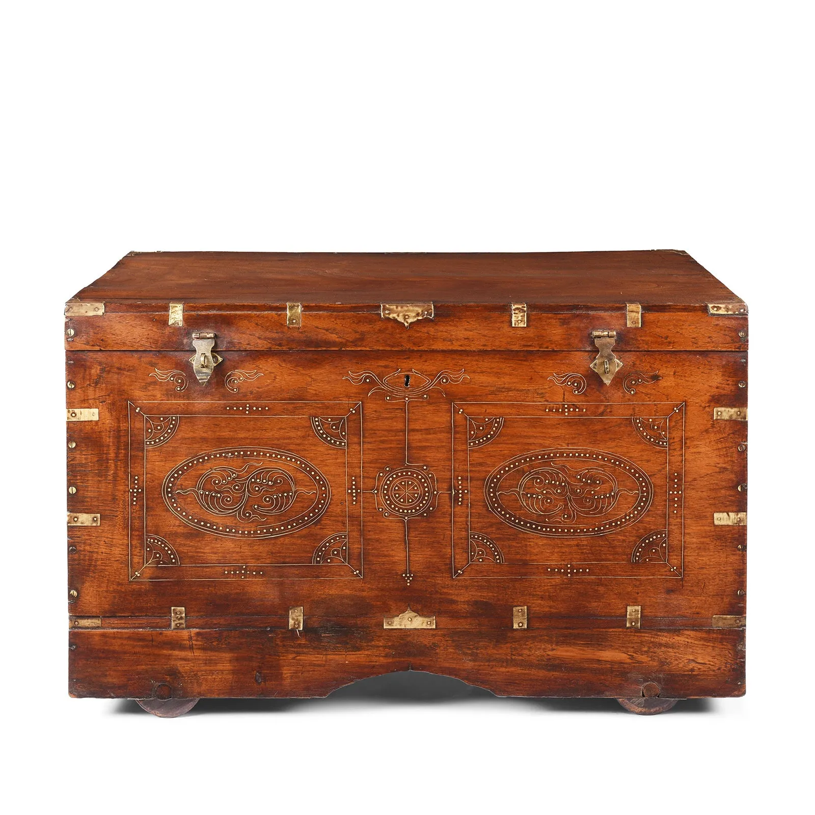 Brass Bound Burmese Military Chest -19th Century
