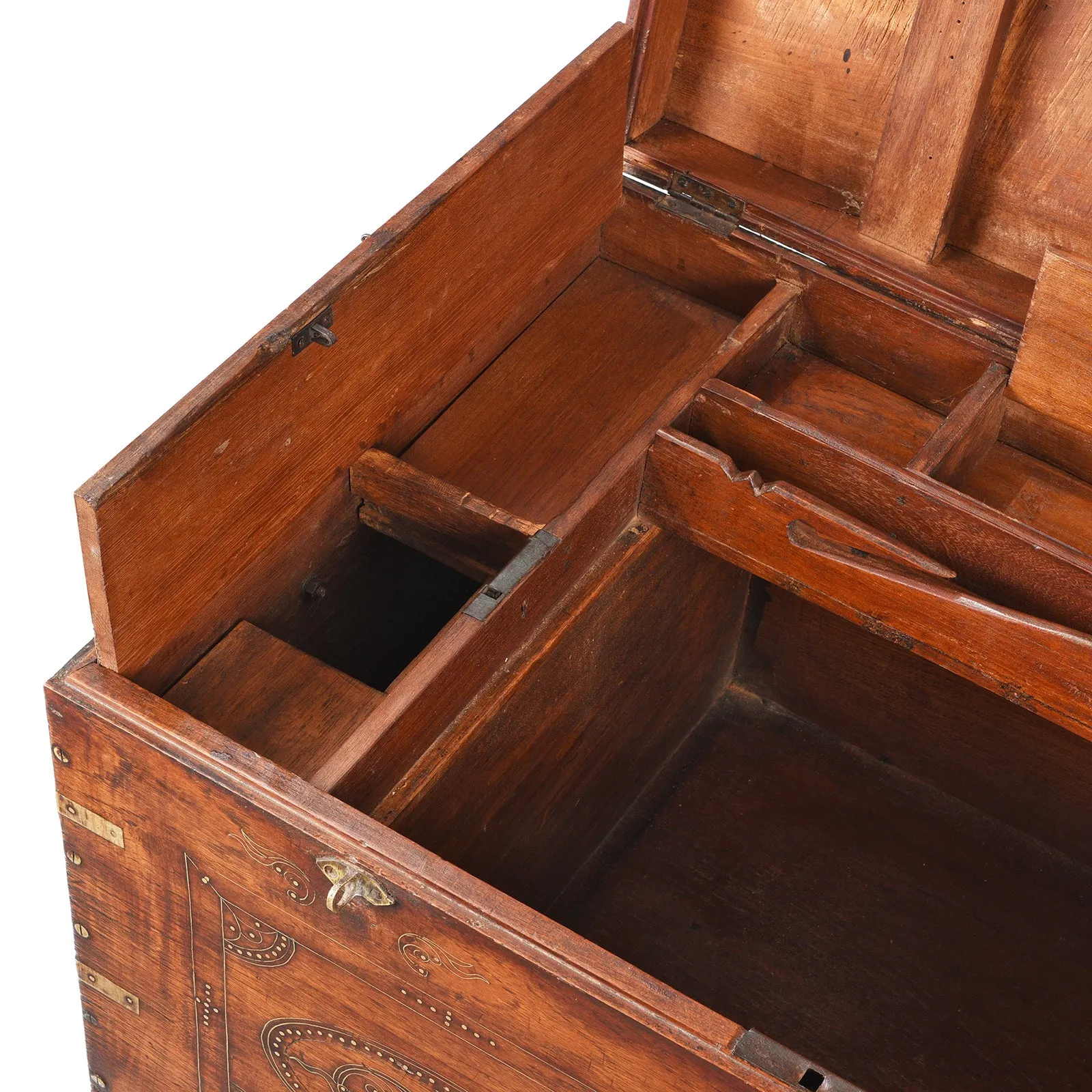 Brass Bound Burmese Military Chest -19th Century