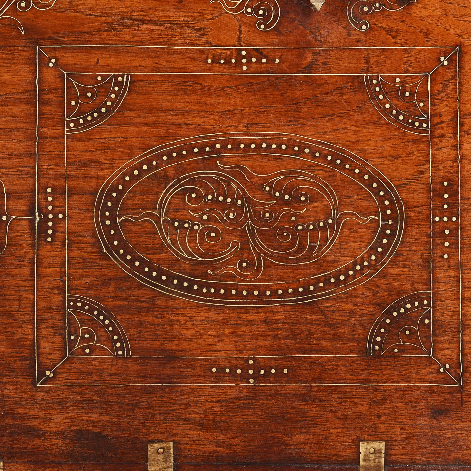 Brass Bound Burmese Military Chest -19th Century