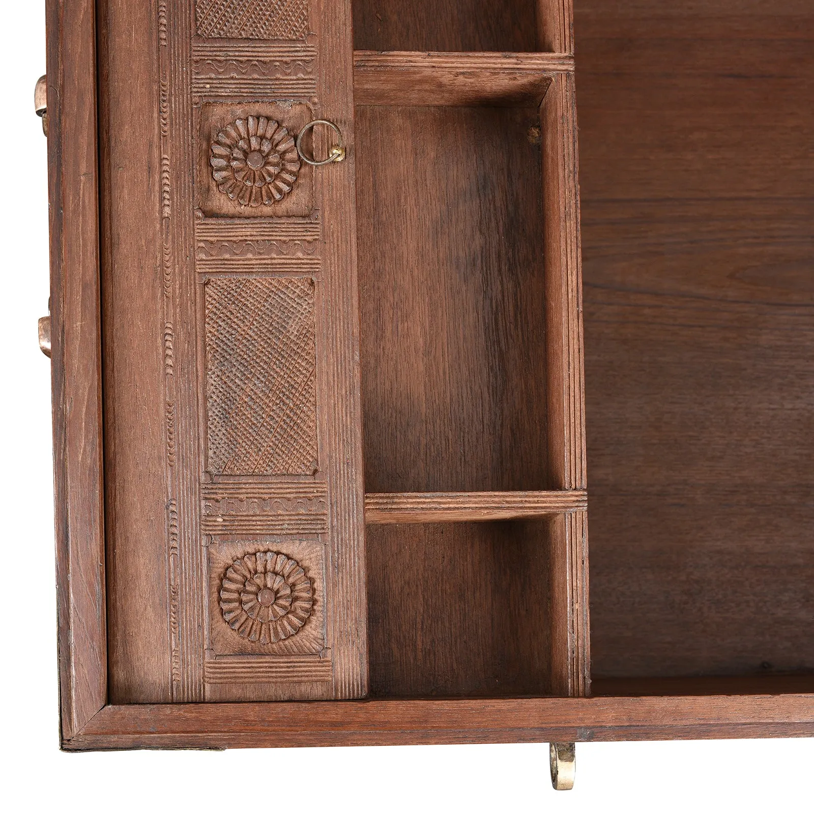 Brass Bound Teak Indian Military Chest -19thC