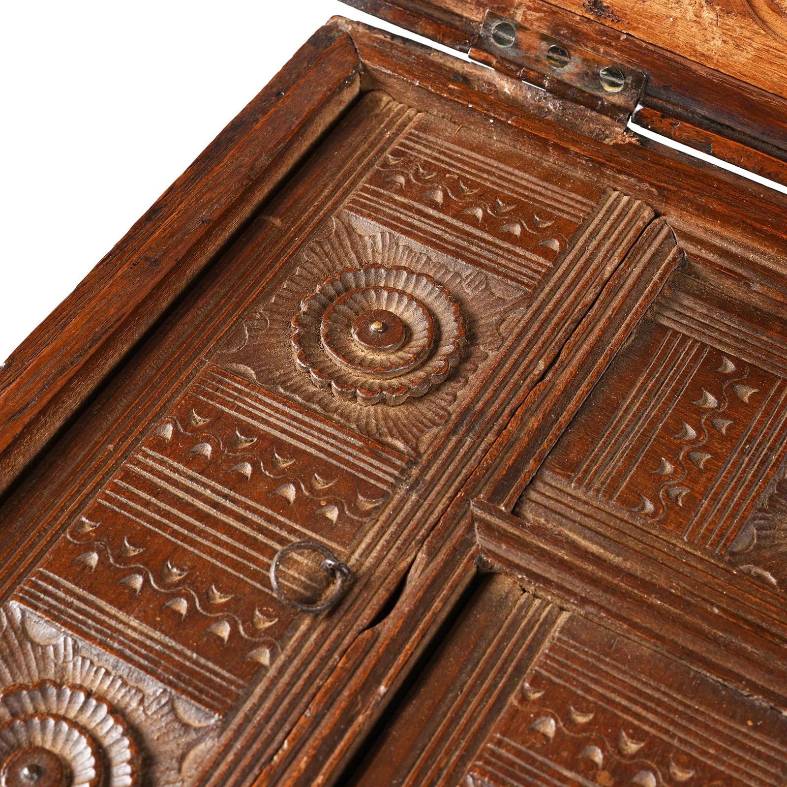 Brass Inlaid Mandalay Box From Burma - 19th Century