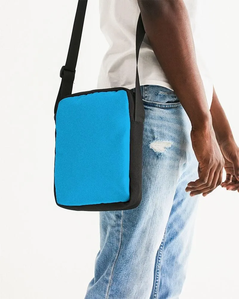 Bright Cyan Messenger Pouch | Bright Pure Cyan | C100M0Y0K0