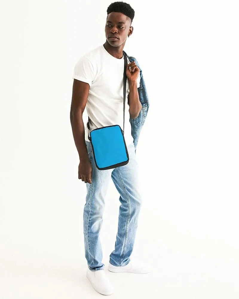 Bright Cyan Messenger Pouch | Bright Pure Cyan | C100M0Y0K0