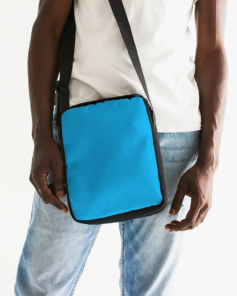 Bright Cyan Messenger Pouch | Bright Pure Cyan | C100M0Y0K0