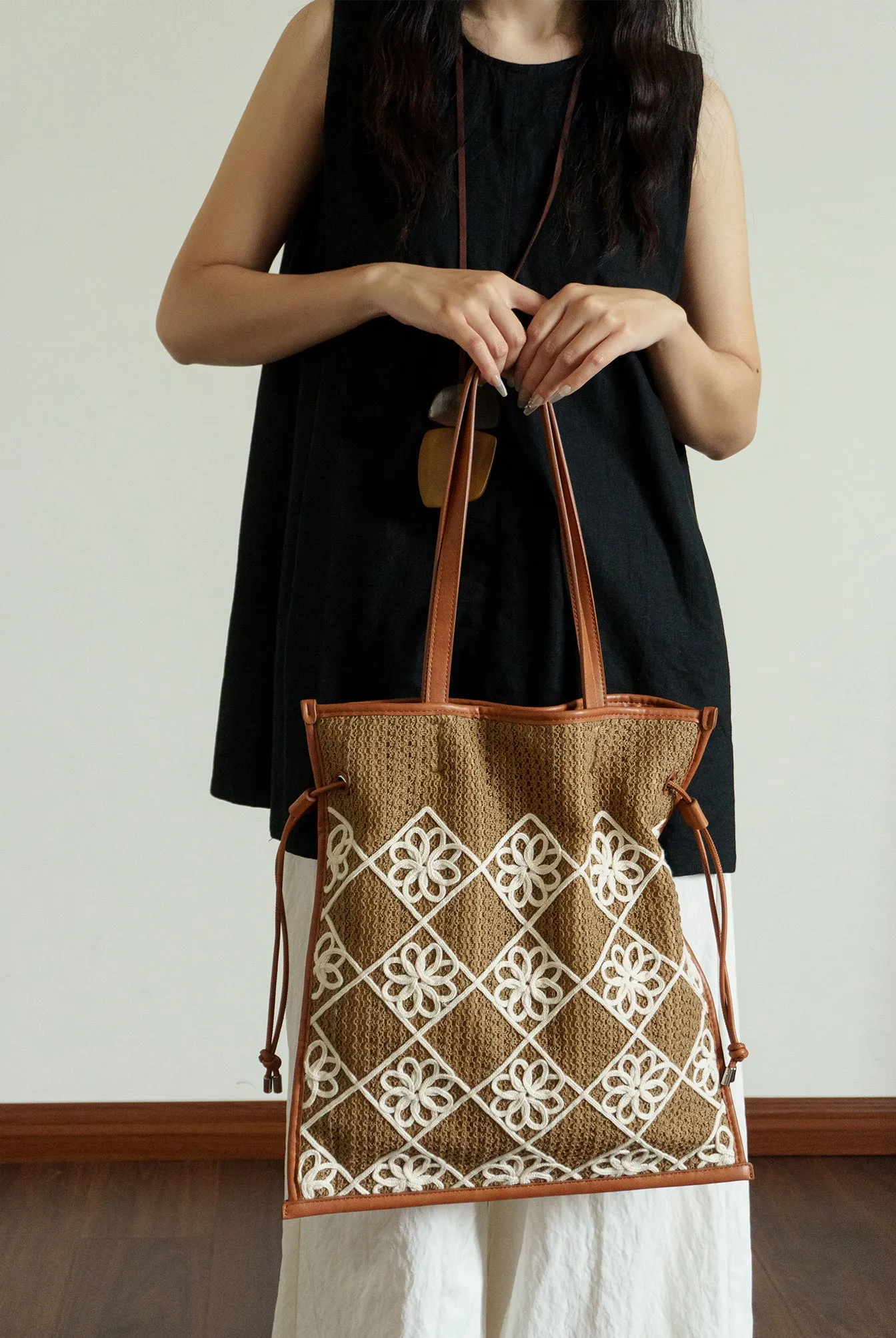 Chic Women's Boho Handbags Crochet Tote Bag For Women