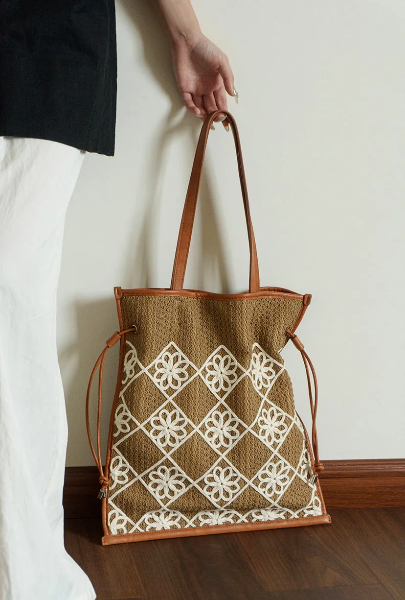 Chic Women's Boho Handbags Crochet Tote Bag For Women