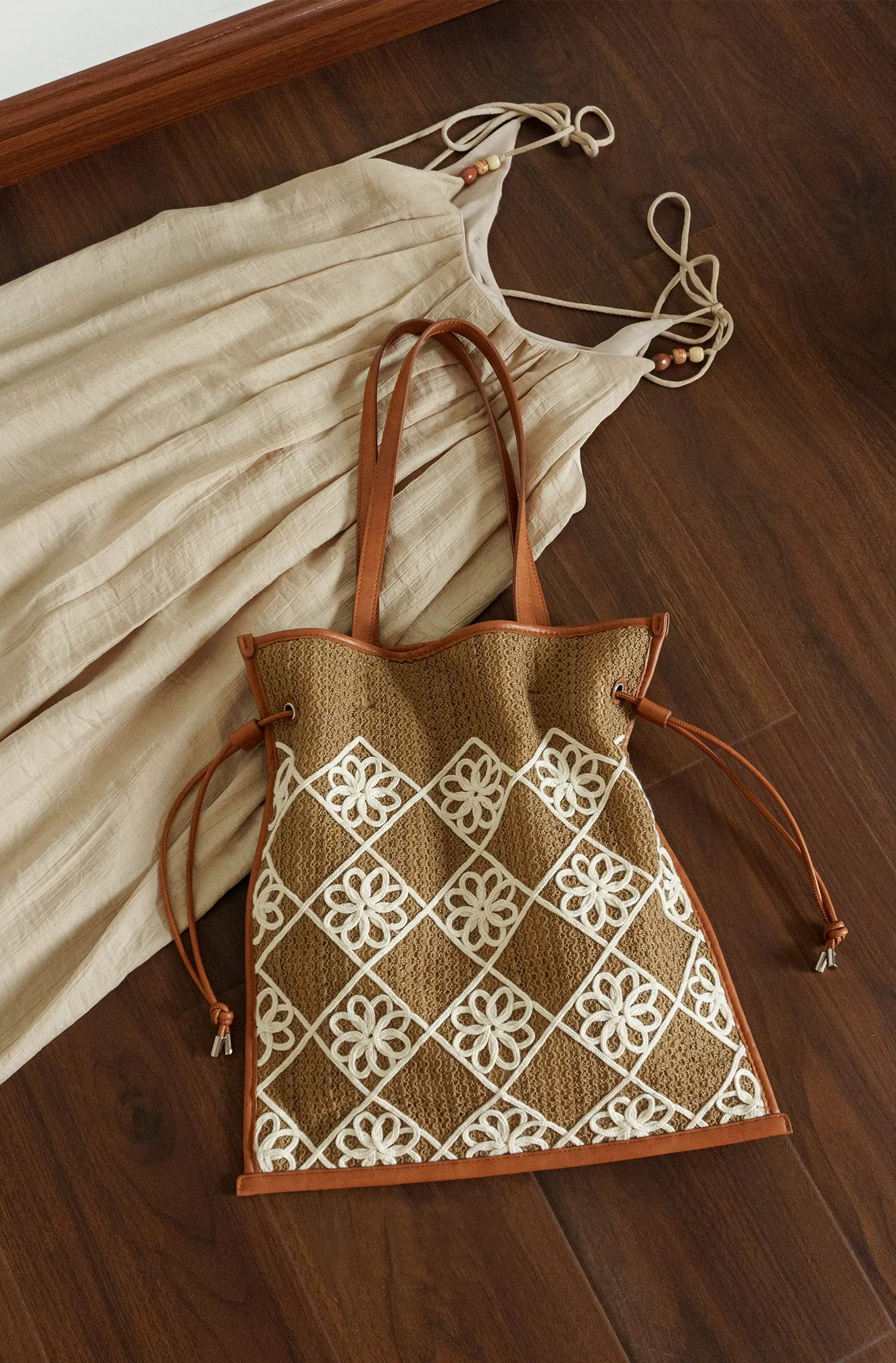 Chic Women's Boho Handbags Crochet Tote Bag For Women