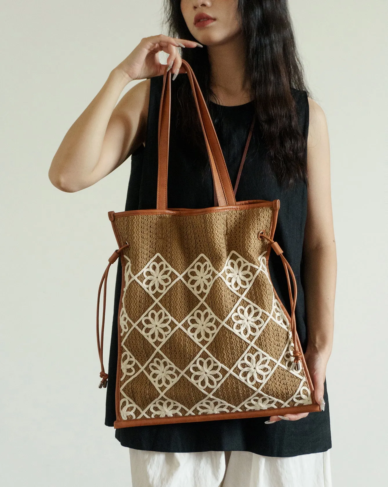 Chic Women's Boho Handbags Crochet Tote Bag For Women