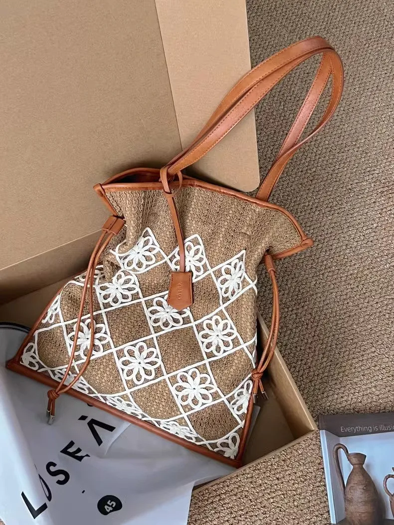 Chic Women's Boho Handbags Crochet Tote Bag For Women