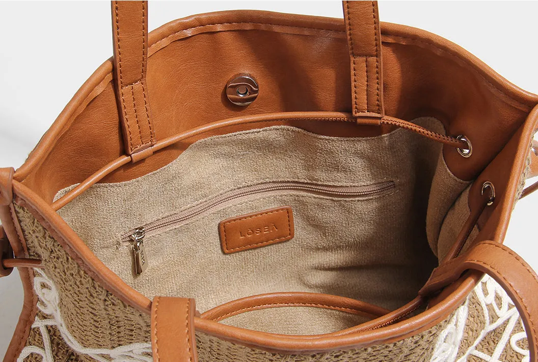 Chic Women's Boho Handbags Crochet Tote Bag For Women