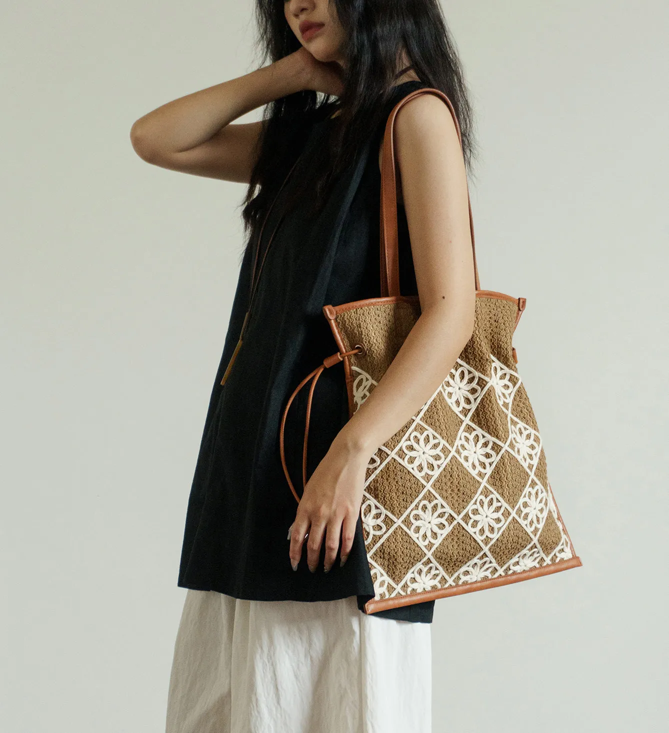 Chic Women's Boho Handbags Crochet Tote Bag For Women