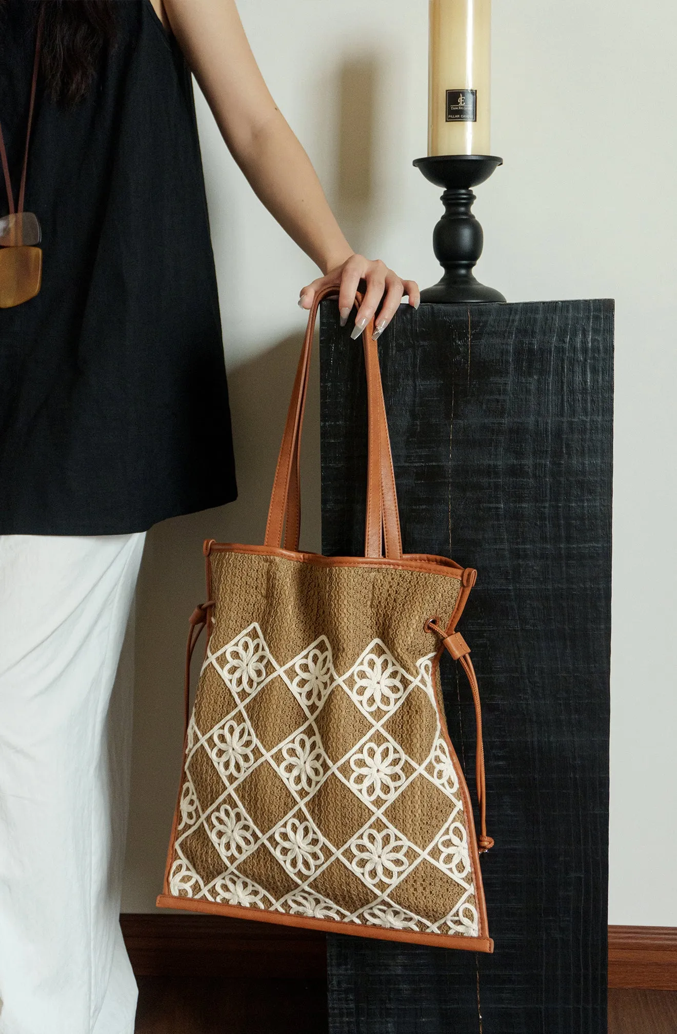 Chic Women's Boho Handbags Crochet Tote Bag For Women