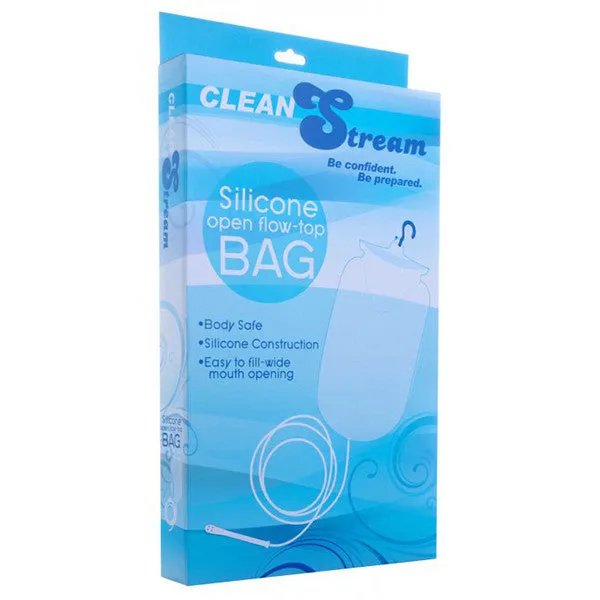 CLEANSTREAM OPEN FLOW TOP DOUCHE AND ENEMA BAG