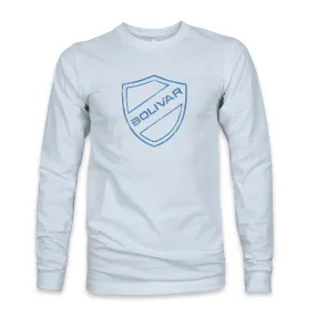 Club Bolivar Mono Badge Cotton Long Sleeve T-Shirt - Sky Blue