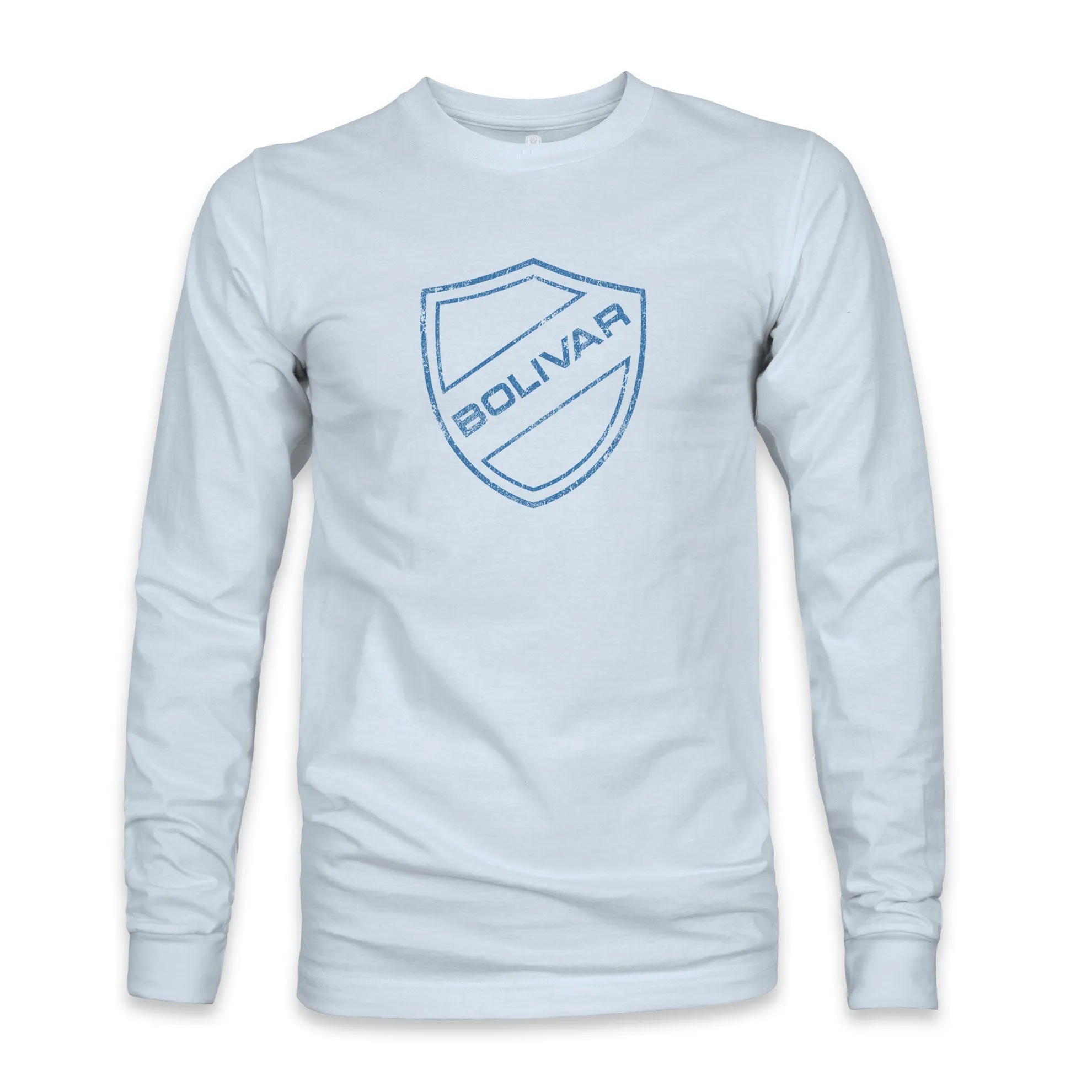 Club Bolivar Mono Badge Cotton Long Sleeve T-Shirt - Sky Blue