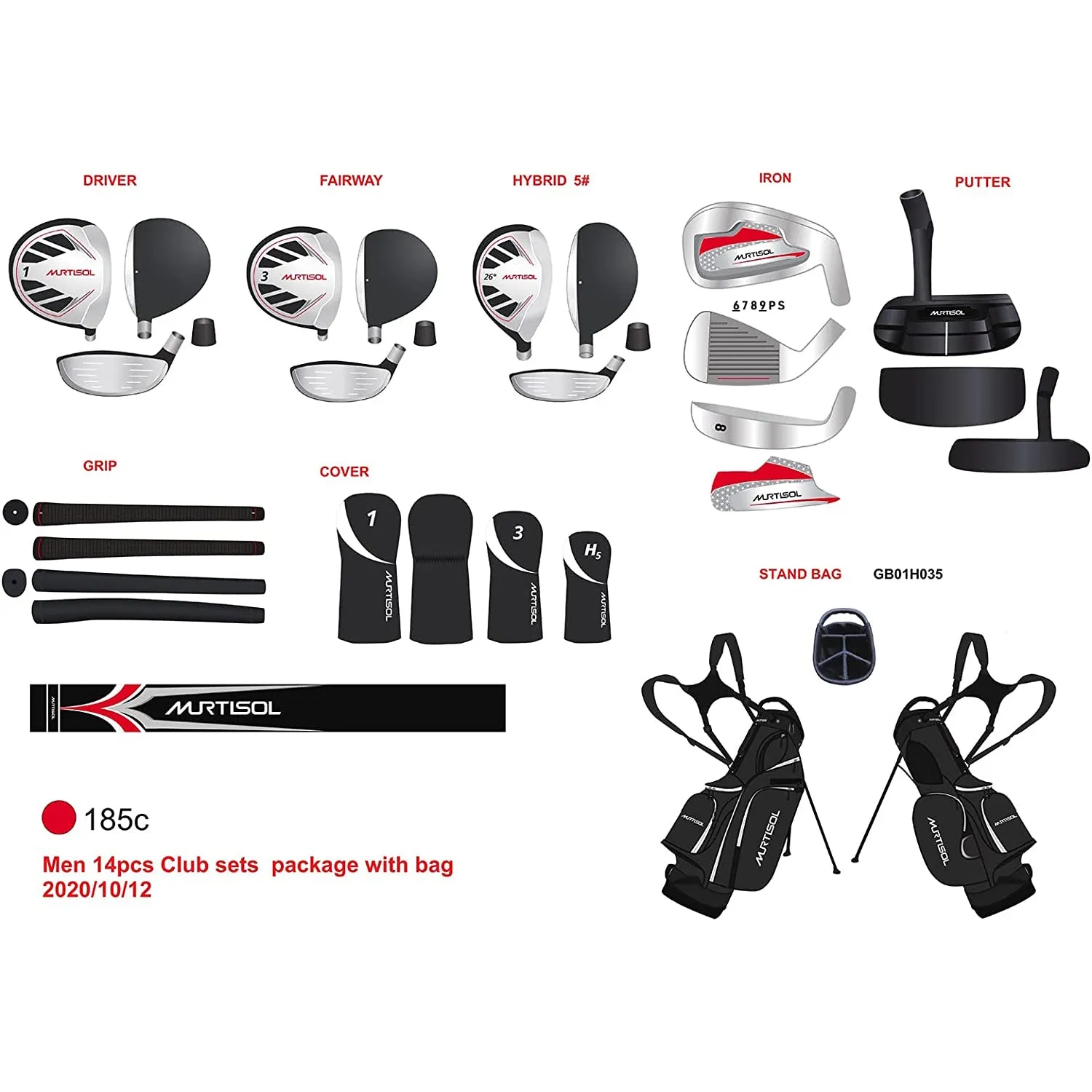 Complete Men's Golf Club Package Sets