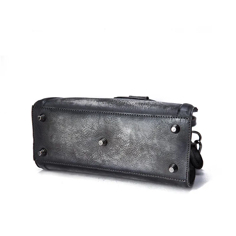 Cool Womens Half-Round Bag Leather Crossbody Bags Handbags for Women