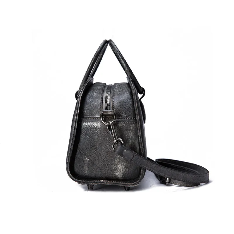 Cool Womens Half-Round Bag Leather Crossbody Bags Handbags for Women