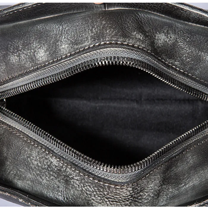 Cool Womens Half-Round Bag Leather Crossbody Bags Handbags for Women