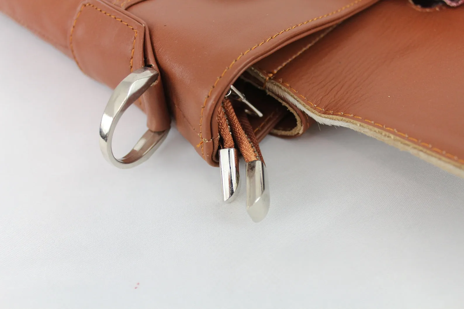 Cowhide Hair On Laptop Messenger Bag