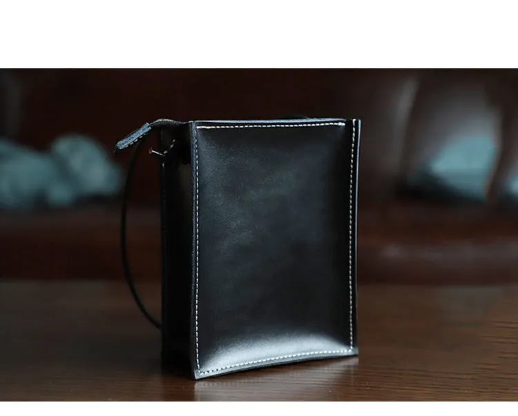 Cute Brown Leather Phone Purse Women Side Bag Box Phone Crossbody Purse For Women