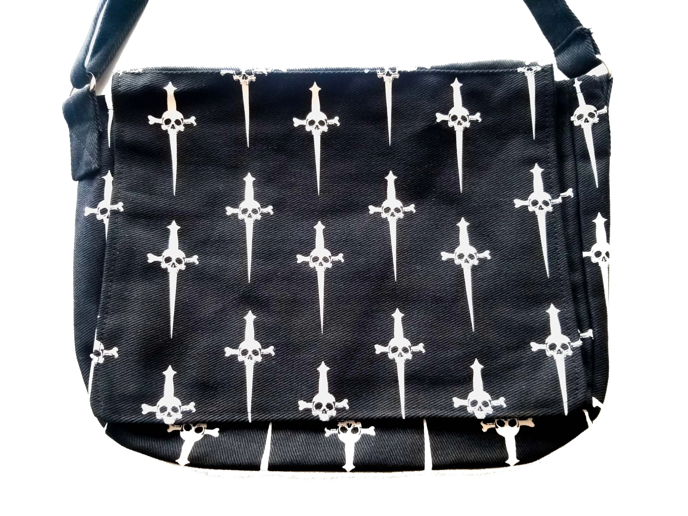 Dagger Print Cross Body Bag