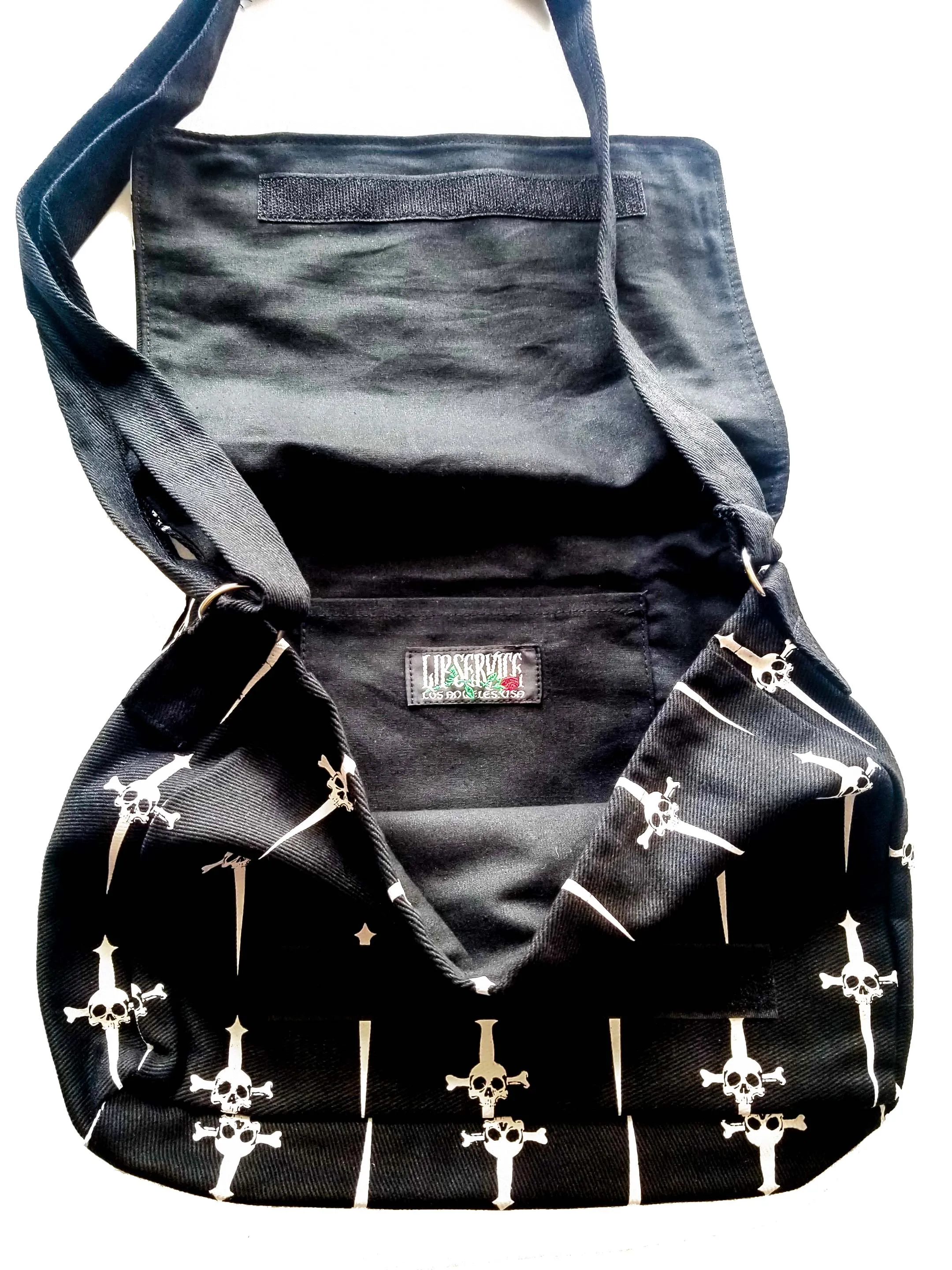 Dagger Print Cross Body Bag