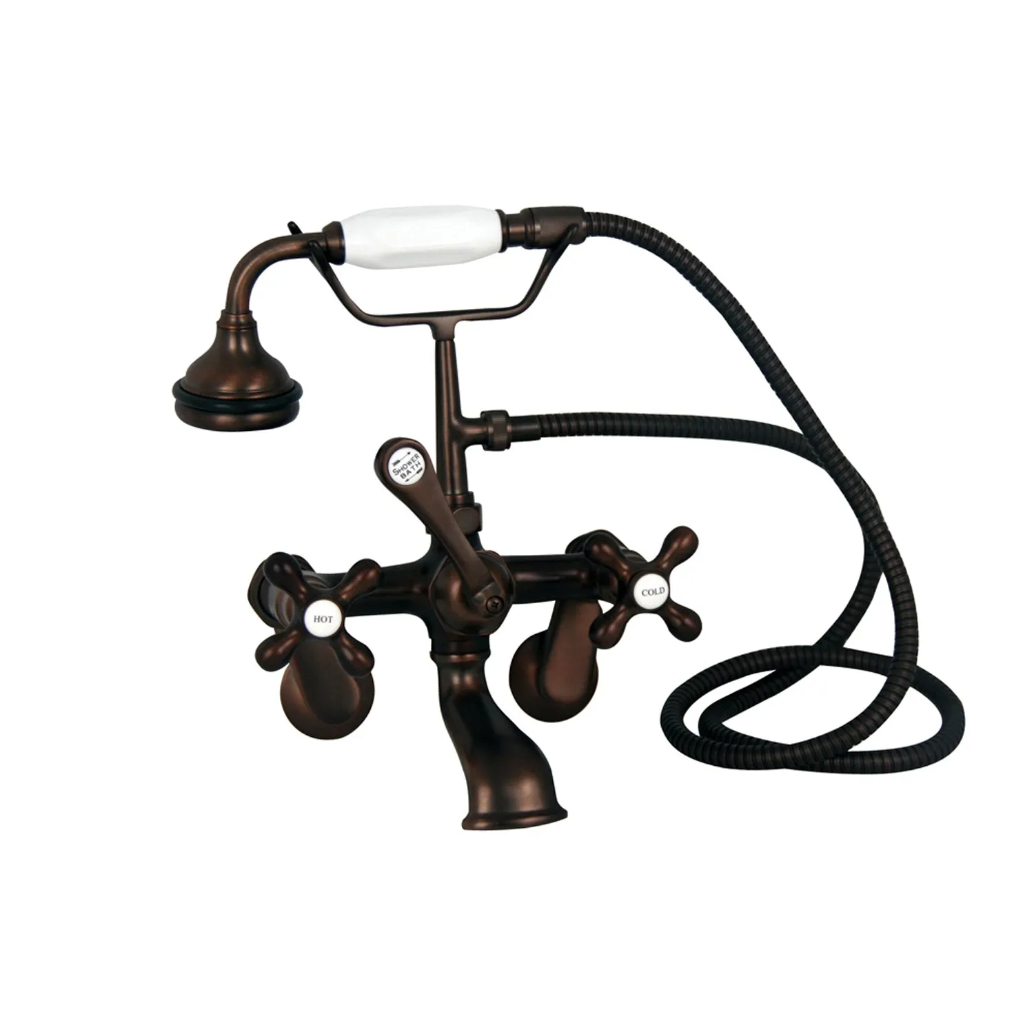 Duet 67″ Cast Iron Double Roll Top Tub Kit – Oil Rubbed Bronze Accessories